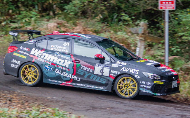 全日本ラリー選手権Rd.10 M.C.S.C.ラリーハイランドマスターズ5組の表彰台