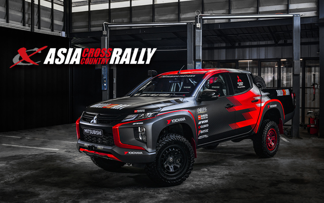 三菱自動車が技術支援する「チーム三菱ラリーアート」がワークのCRAG T-GRABICⅡでアジアクロスカントリーラリーに参戦