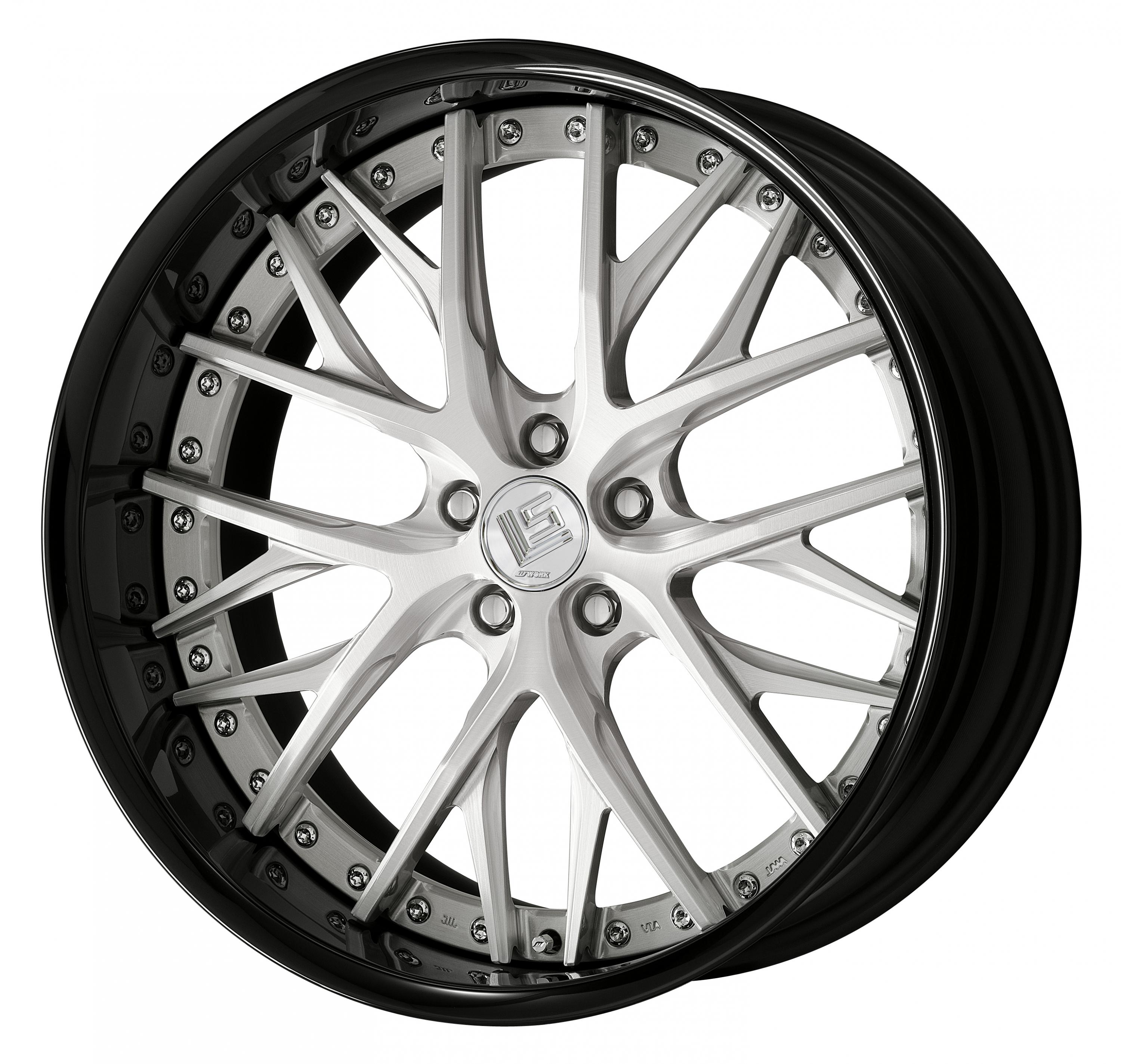 ■Size: 21 inches<br />
■Disc: Brushed (standard)<br />
■Rim: FULL REVERSE (shape)/Black anodized (custom)<br />
■Center cap: Hairline (standard)