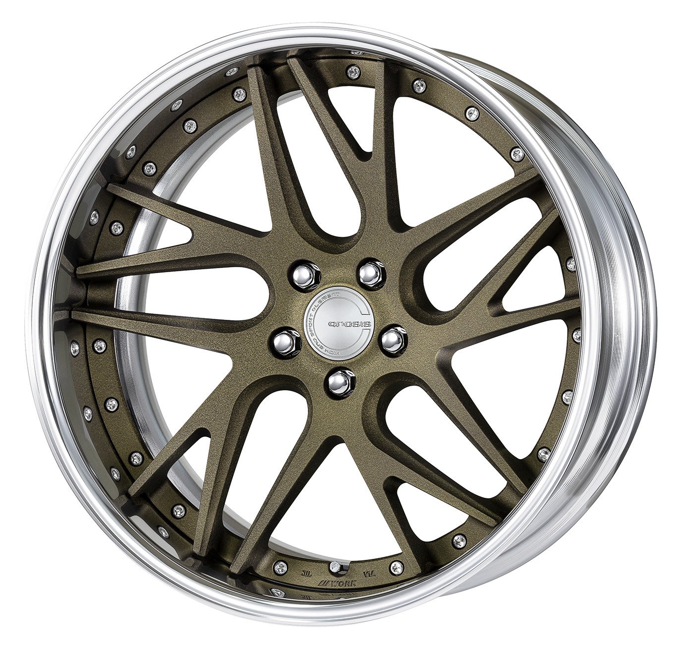 ■サイズ:20inch<br />
■ディスク:ディープコンケイブ(形状)/テクスチャーダークブラス(カスタム)<br />
■リム:FULL REVERSE(形状)/バフアルマイト(標準)<br />
■センターキャップ:標準