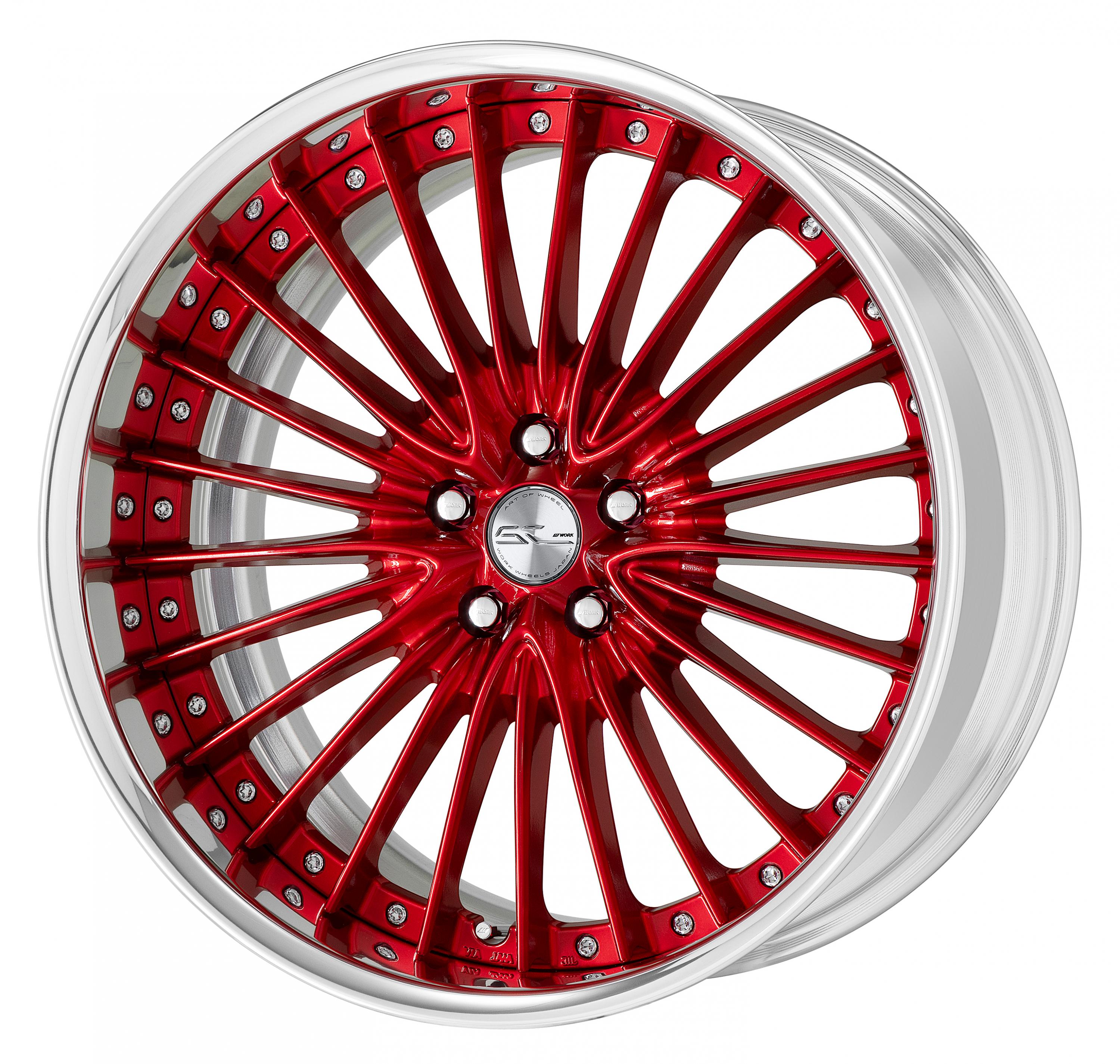 ■サイズ:21inch<br />
■ディスク:キャンディレッド(カスタム)<br />
■リム:FULL REVERSE(形状)/バフアルマイト(標準)<br />
■センターキャップ:スピン(標準)