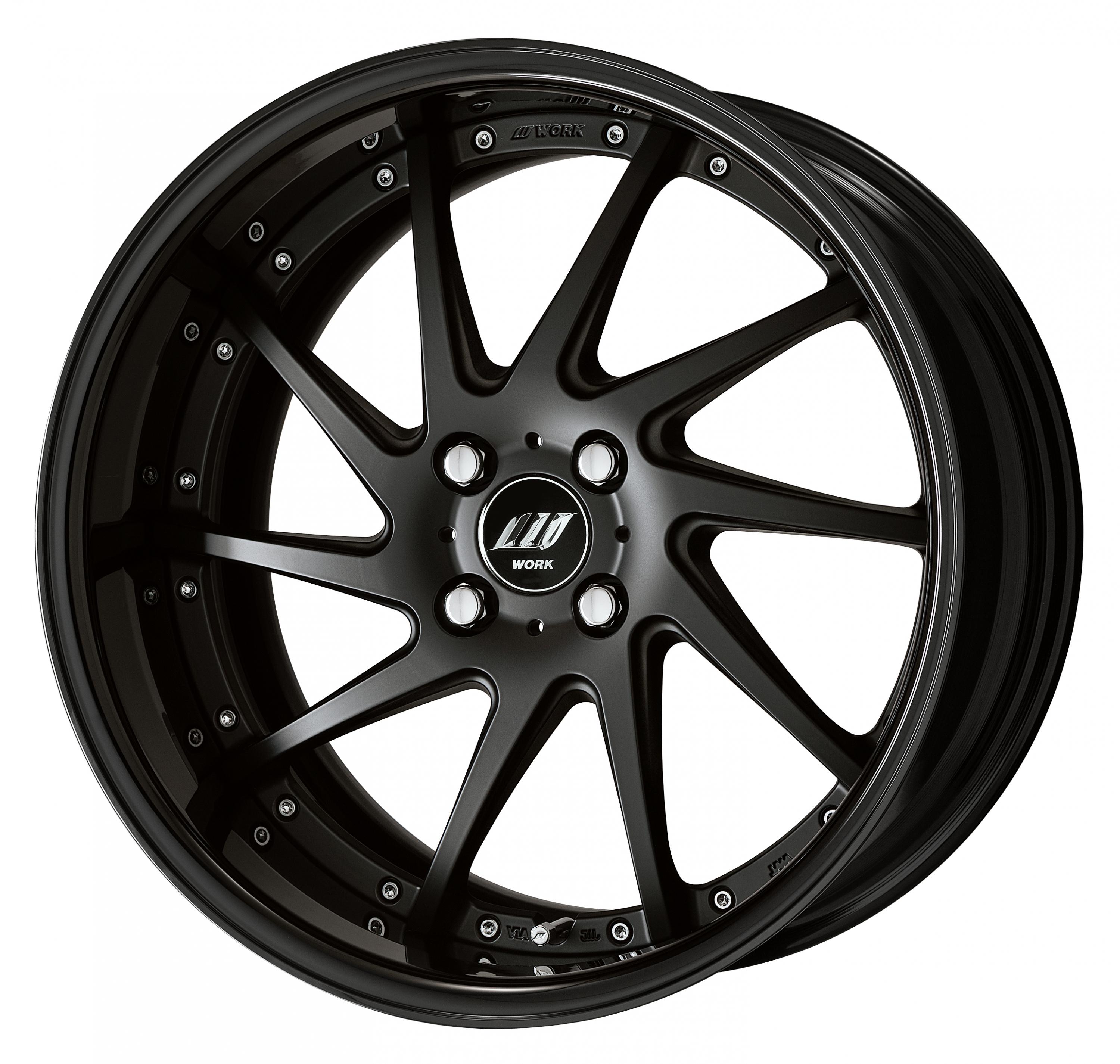 ■Size: 17inch<br />
■disk: Matte black (standard)<br />
■rim: FULL REVERSE (shape) / black alumite (custom)<br />
■ Center cap: Black, W emblem (optional)