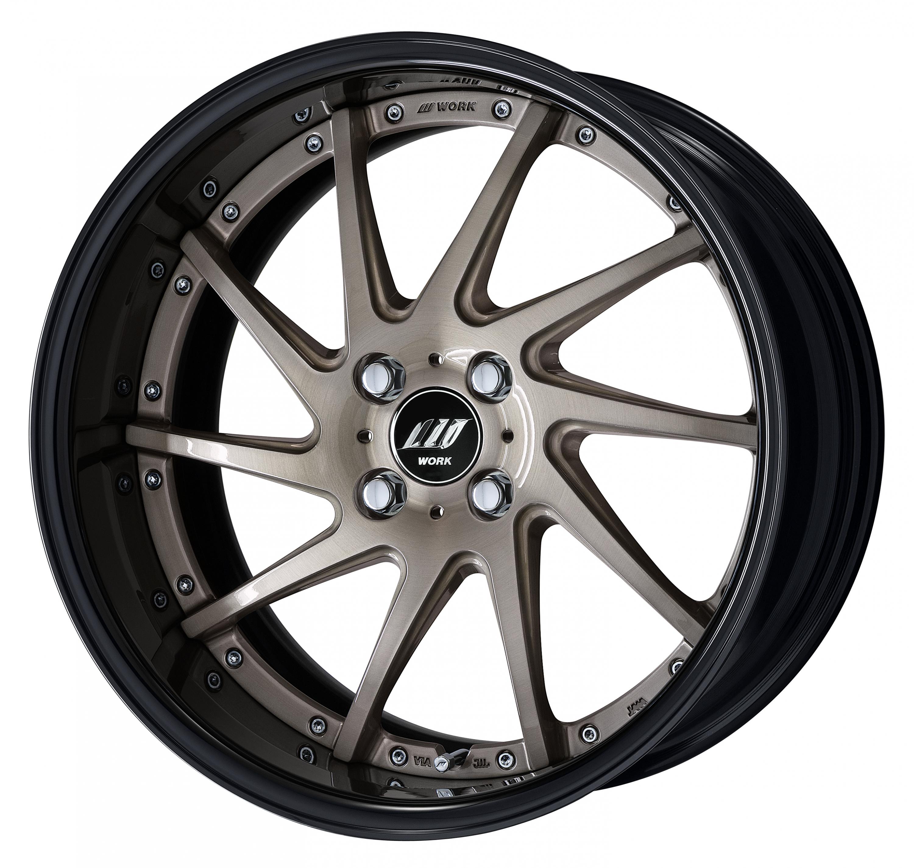 ■Size: 17inch<br />
■disk: Trans gray brushed (custom)<br />
■rim: FULL REVERSE (shape) / black alumite (custom)<br />
■ Center cap: Black, W emblem (optional)