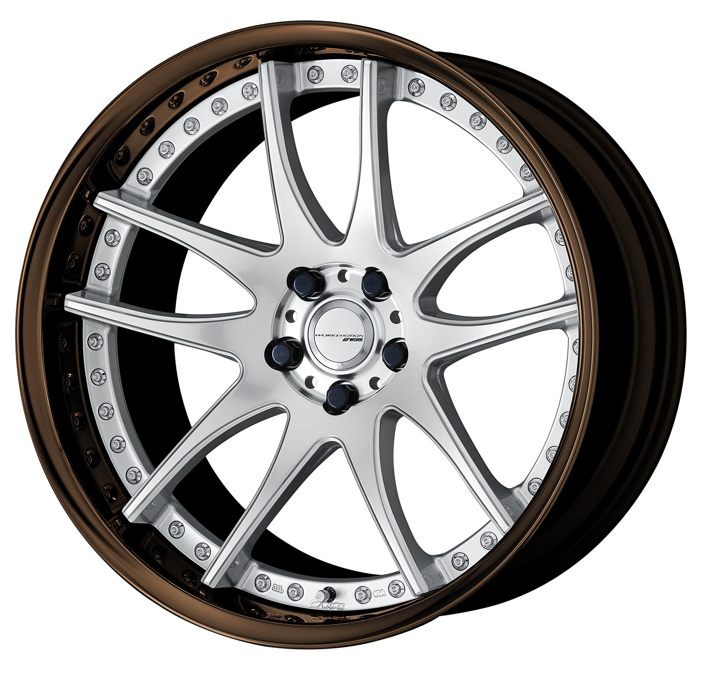 ■Size: 20-inch<br />
■Disc: Deep Concave (Shape) / Burning Silver (Standard)<br />
■Rim: Full Reverse (Shape) / Bronze Anodized (Custom)<br />
■Center Cap: Flat Type Silver (Optional)