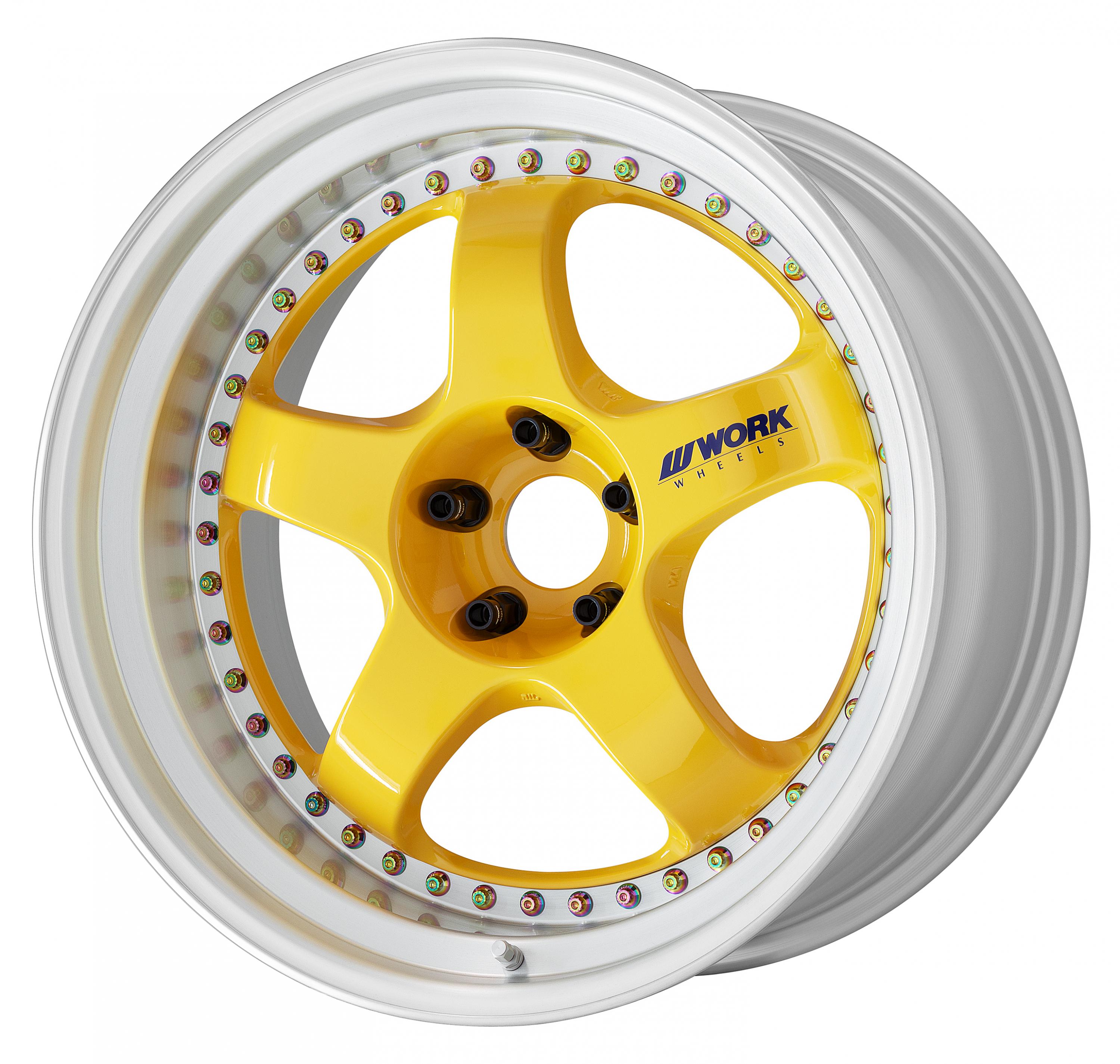 ■Size: 20-inch<br />
■Disc: Hornet Yellow (Custom)<br />
■Rim: Normal (Shape) / Brushed (Custom)<br />
■Piercing Bolt: Titanium-Coated Piercing Bolt (Custom)<br />
■Stickers: Included