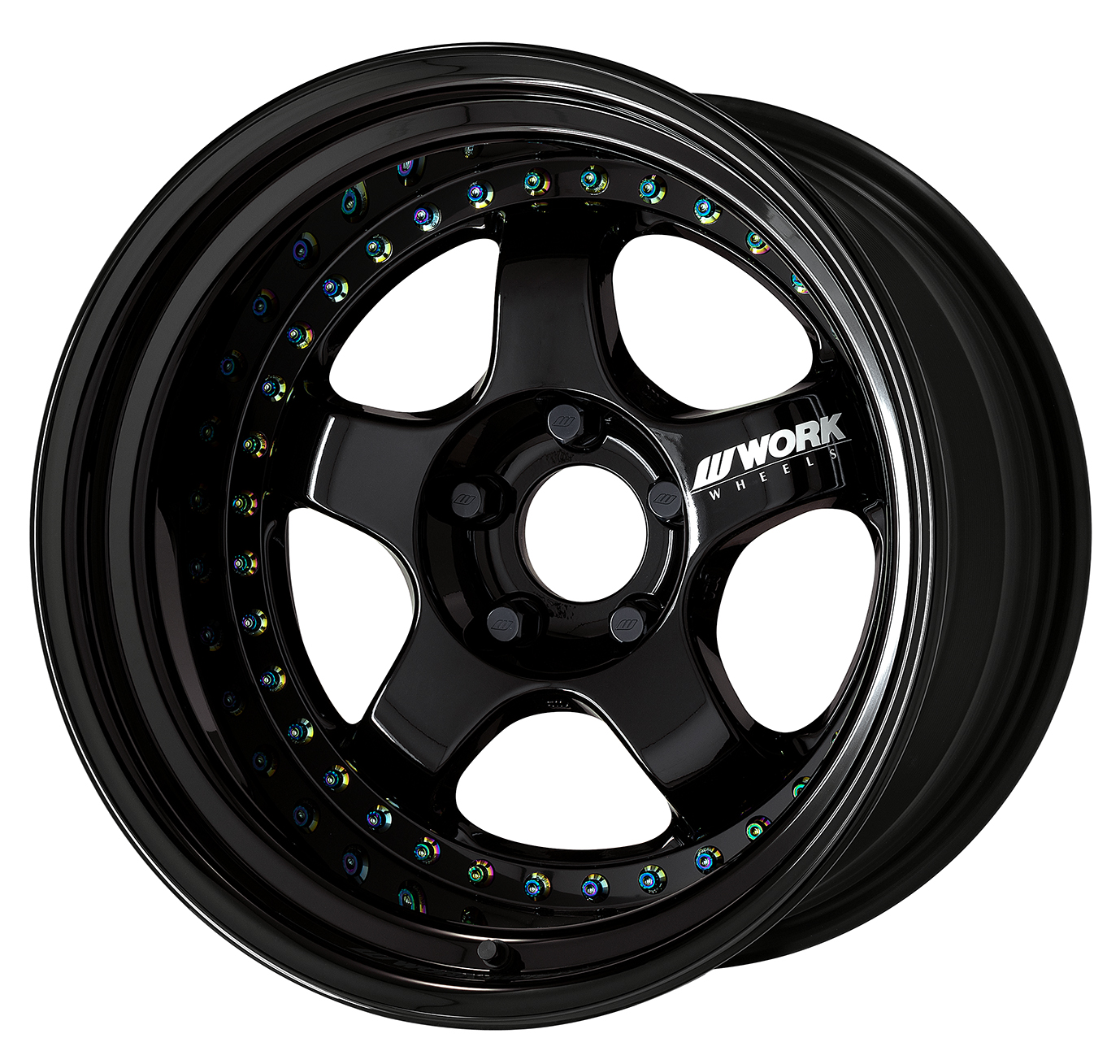 ■Size: 17-inch<br />
■Disc: Black (standard)<br />
■Rim: Normal (shape) / Black anodized (custom)<br />
■Piercing bolt: Titanium-coated piercing bolt (custom)<br />
■Air valve: Black air valve (custom)<br />
■Stickers: Included