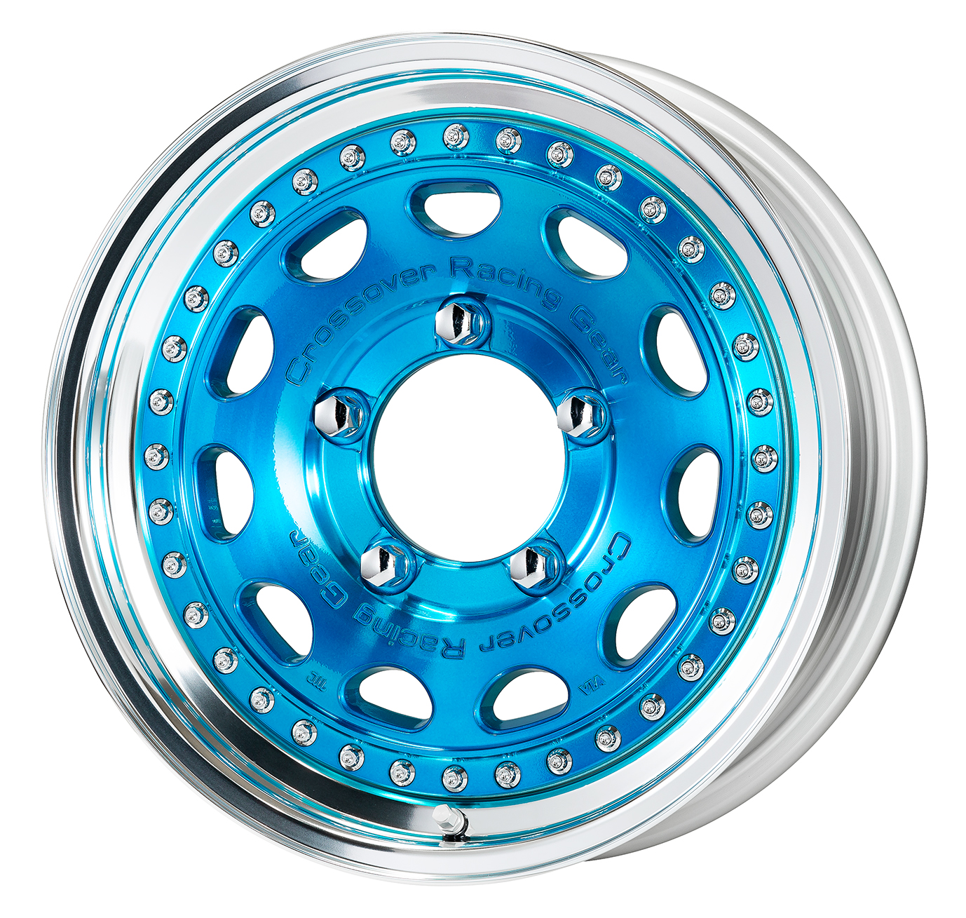 ■サイズ:16inch 5.5J +19 5H-139.7<br />
■ディスク:シルバー/クリアブルー(カスタム)<br />
■リム:NORMAL(形状)/バフアルマイト(標準)