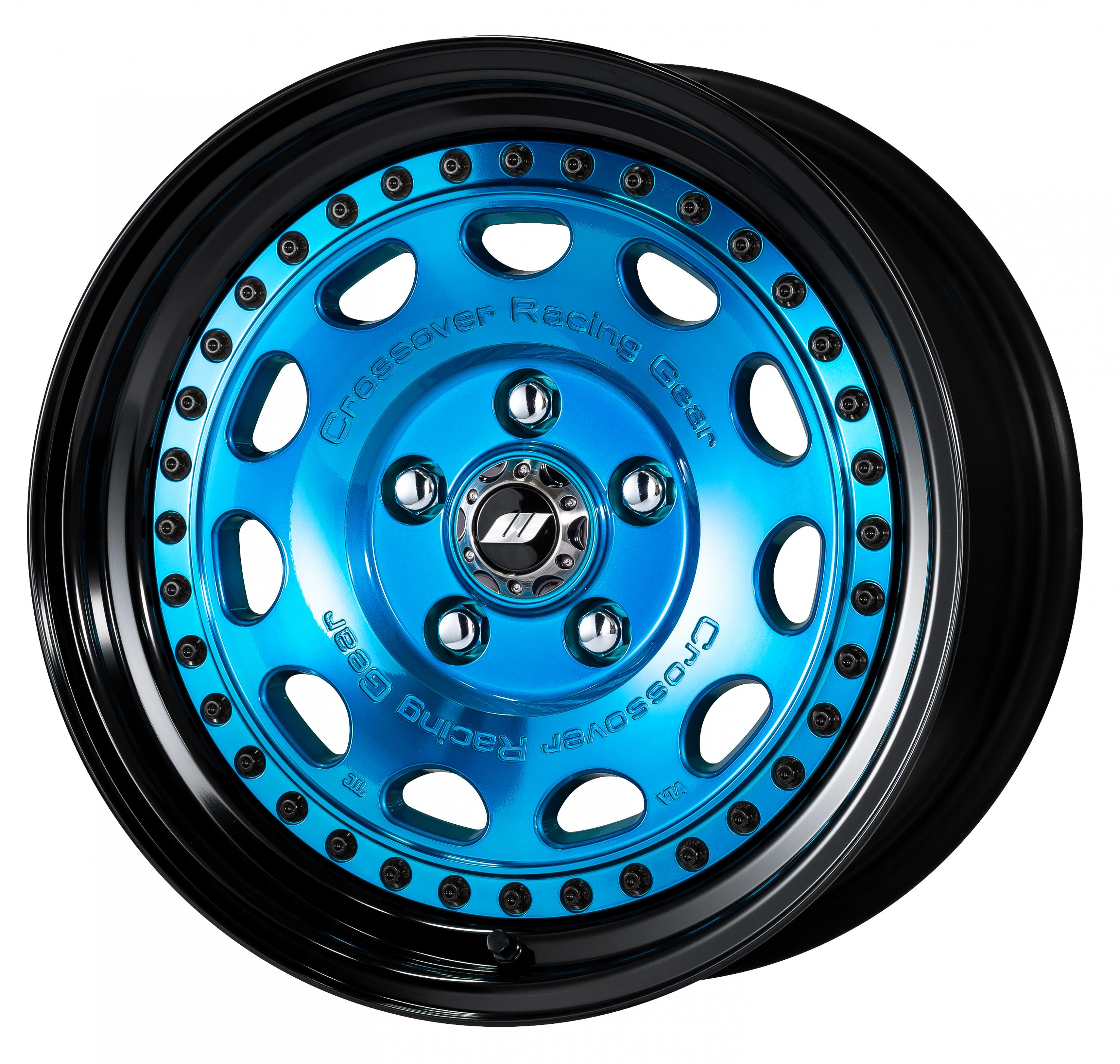 ■サイズ:16inch 5.5J +19 5H-139.7<br />
■ディスク:シルバー/クリアブルー(カスタム)<br />
■リム:NORMAL(形状)/ブラックアルマイト(カスタム)<br />
■センターキャップ:Wエンブレム(オプション)<br />
■ピアスボルト:ブラッククロームピアスボルト(カスタム)<br />
■エアバルブ:ブラックエアバルブ(カスタム)