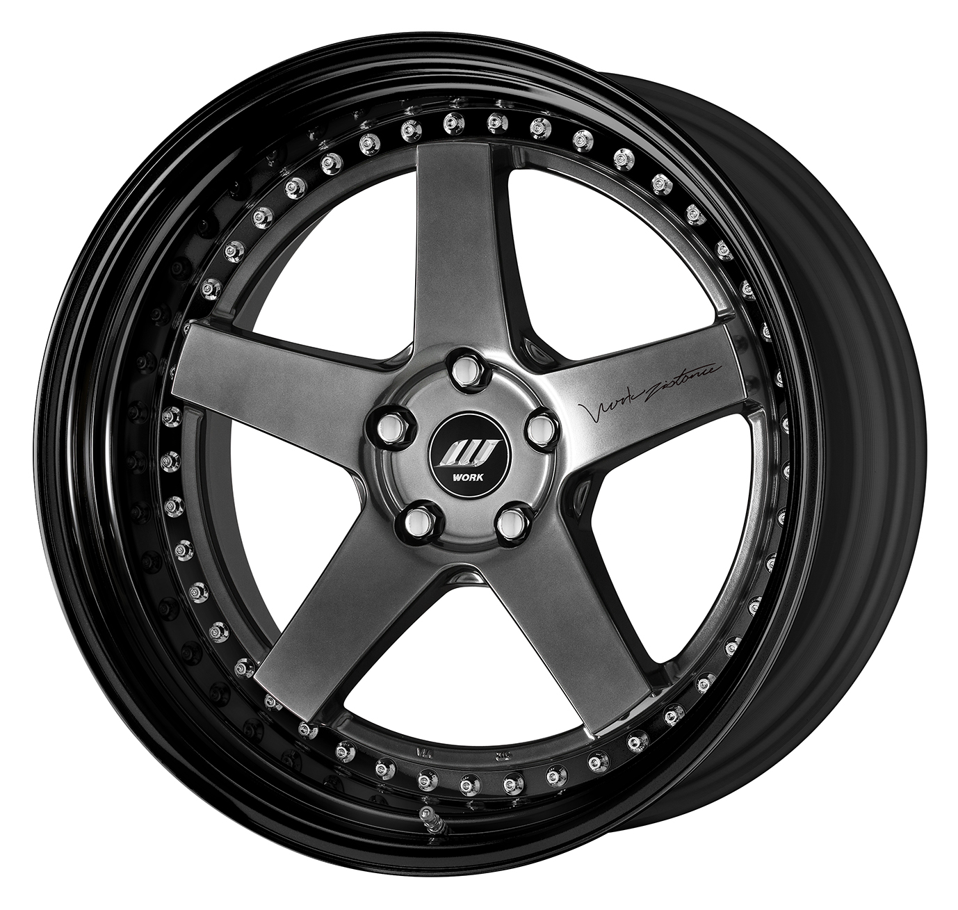 ■サイズ:20inch<br />
■ディスク:ブリリアントシルバーブラック(標準)<br />
■リム:STEP RIM(形状)/ブラックアルマイト(カスタム)<br />
■センターキャップ:ブラック・Wエンブレム(標準)<br />
■ステッカー:ブラック(標準同梱)