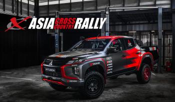 Team Mitsubishi Rally Art technically supported by Mitsubishi Motors participates in the Asia Cross Country Rally with CRAG T-GRABIC II of work