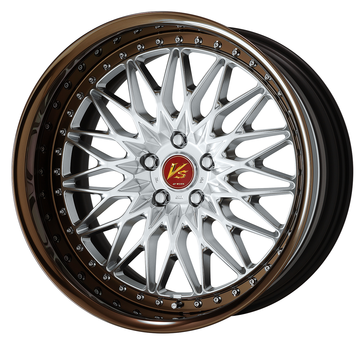 ■Size: 20-inch<br />
■Disc: Silky Rich Silver (standard)<br />
■Rim: Full Reverse (shape) / Bronze Anodized (custom)<br />
■Center Cap: Red (select option)