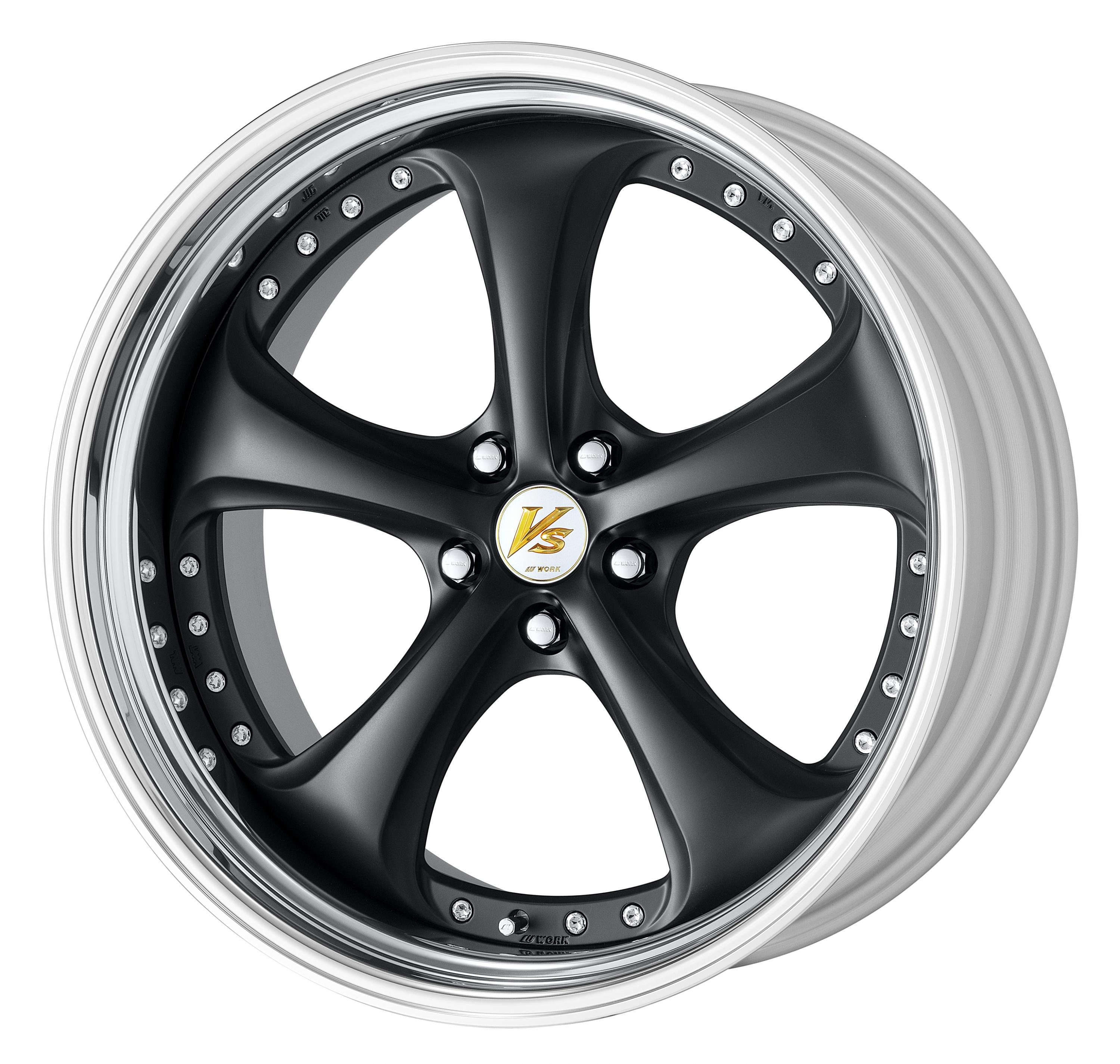 ■Size: 21 inches<br />
■Disc: Matte black (custom)<br />
■Rim: STEP RIM (shape)/Buff anodized (standard)<br />
■Center cap: Silver (standard)