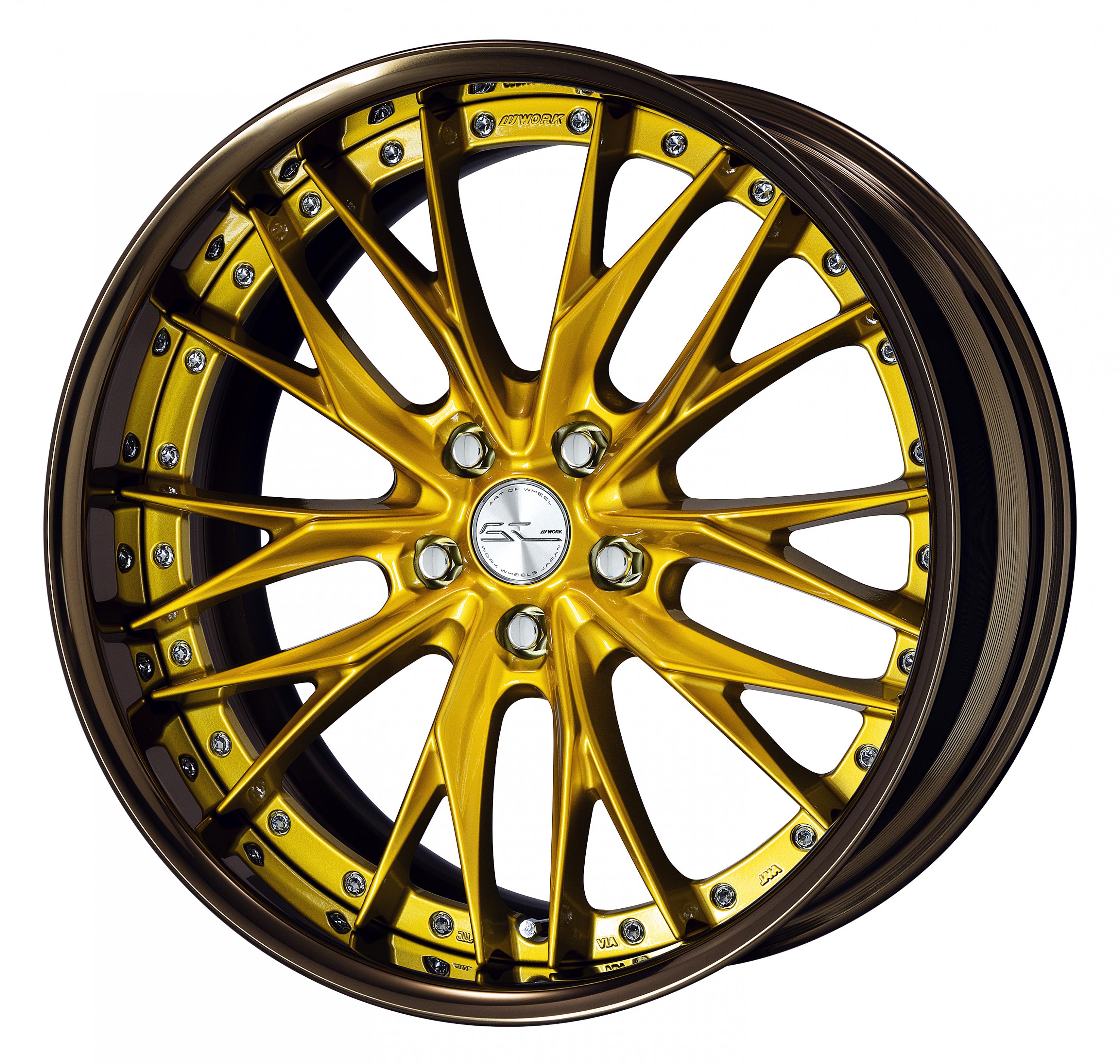 ■Size: 20inch<br />
■Disc: Candy Imperial Gold (custom)<br />
■Rim: FULL REVERSE (shape)/bronze alumite (custom)<br />
■Center cap: Spin (standard)