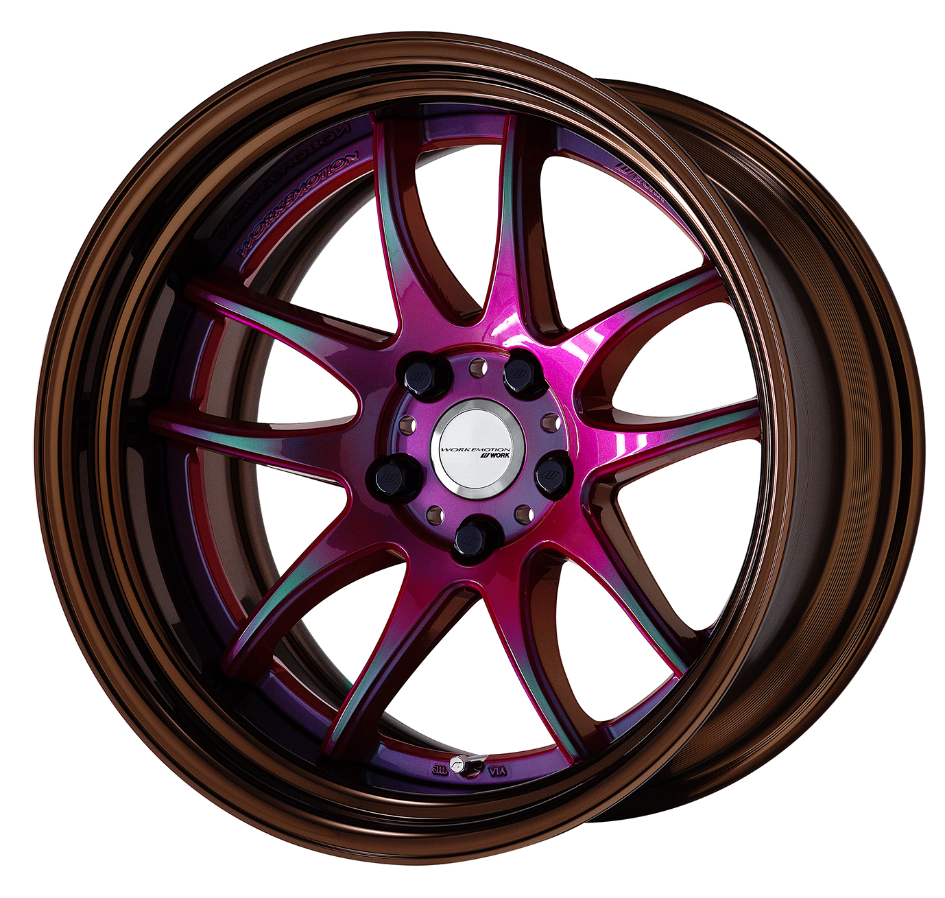 ■サイズ:18inch<br />
■ディスク:ディープコンケイブ(形状)/アステリズムレッド(カスタム)<br />
■リム:STEP RIM(形状)/ブロンズアルマイト(カスタム)<br />
■センターキャップ:FLAT TYPE シルバー(オプション)