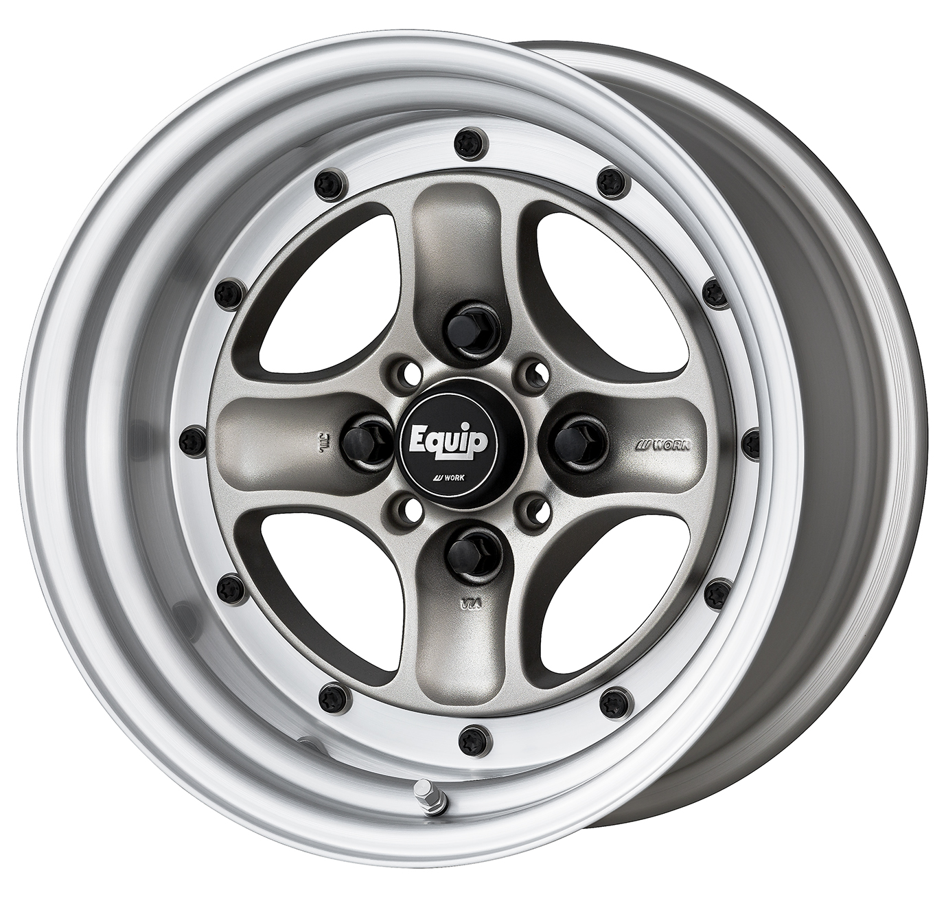 ■サイズ:15inch<br />
■ディスク:ブルットシルバー(標準)<br />
■リム:NORMAL(形状)/ブラッシュド(カスタム)<br />
■センターキャップ:HIGHタイプ(標準)<br />
■ピアスボルト:ブラックピアスボルト(標準)<br />
■ワッシャー:SUSワッシャー(標準)