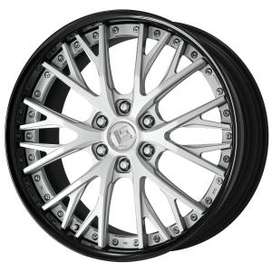 ■Size: 22 inches
■Disc: Painted/Light grayish silver (standard)
■Rim: FULL REVERSE (shape)/Black anodized (custom)
■Center cap: Hairline (standard)